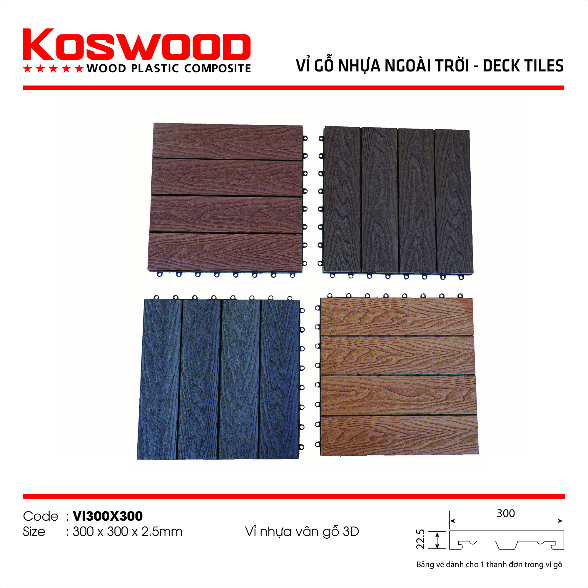 Tổng kho gỗ nhựa ngoài trời kosmos Bình Dương