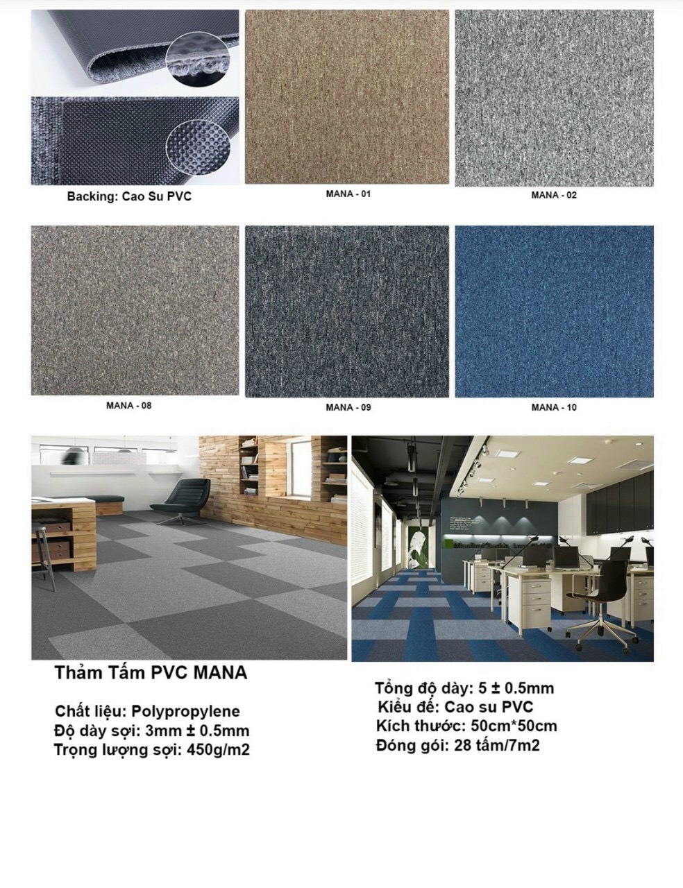 Kho thảm lót sàn tại Bình Dương