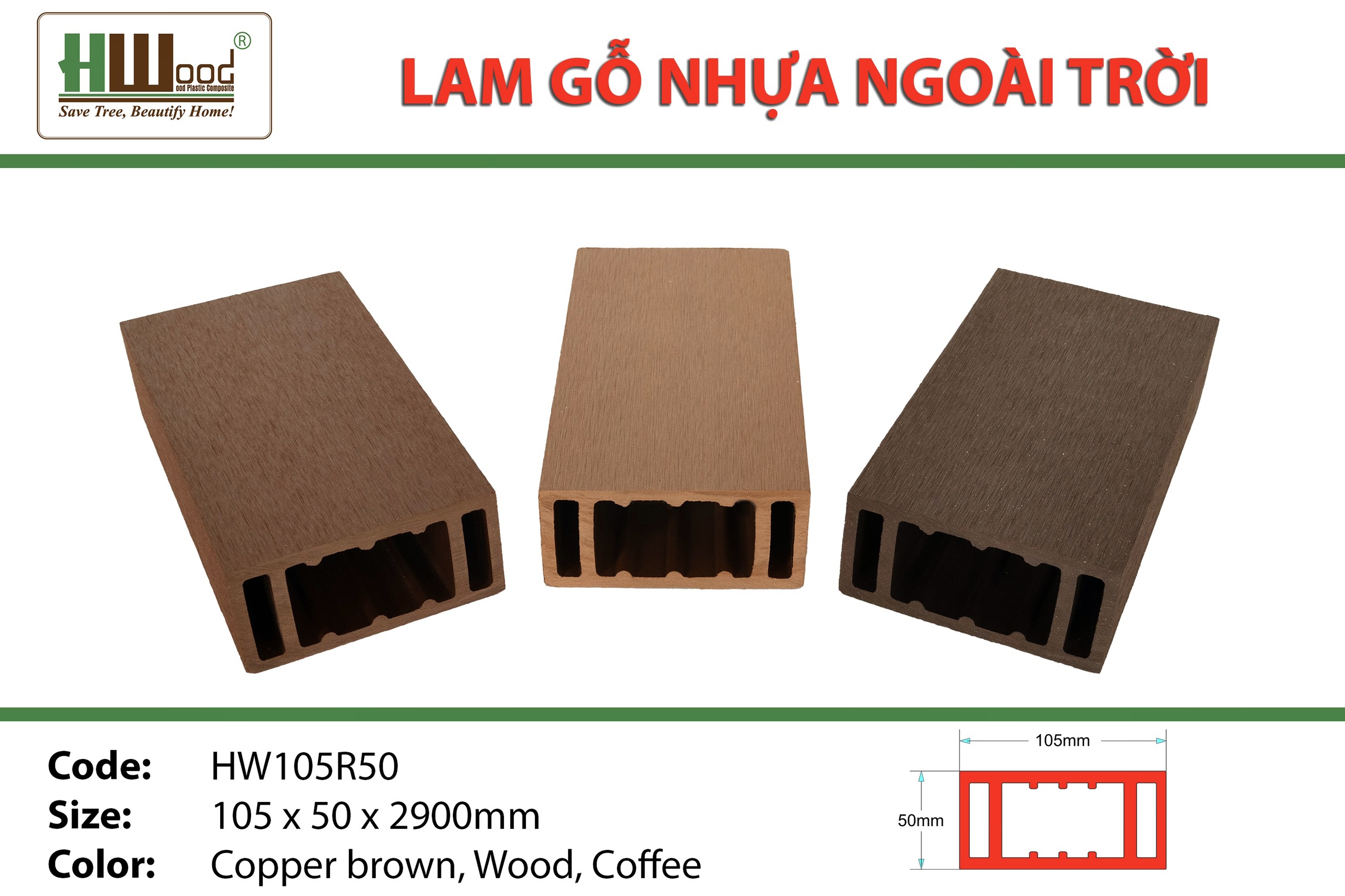Thanh lam trụ ngoài trời hwood bình dương