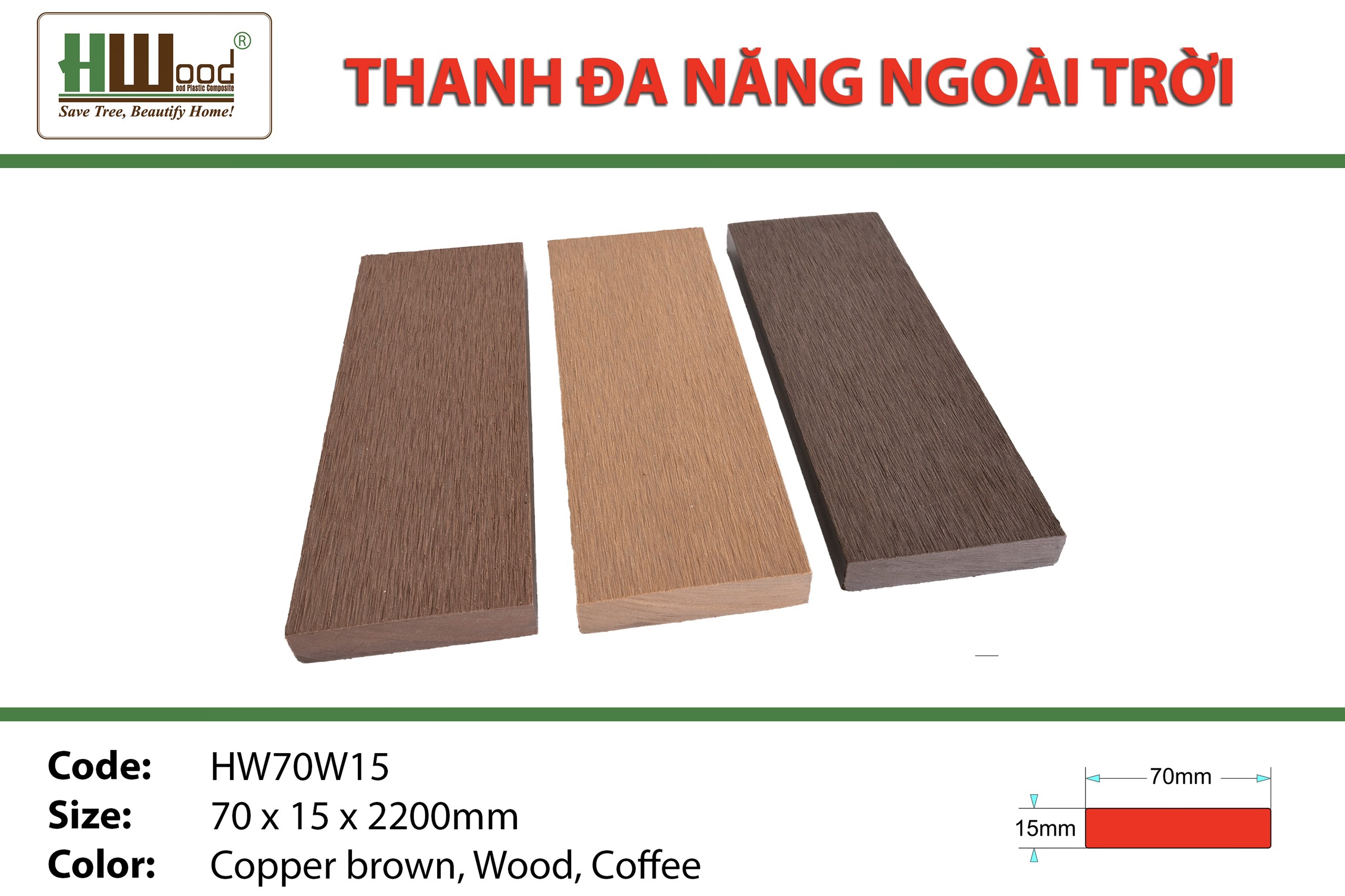 Tấm nhựa hwood thủ đầu một bình dương