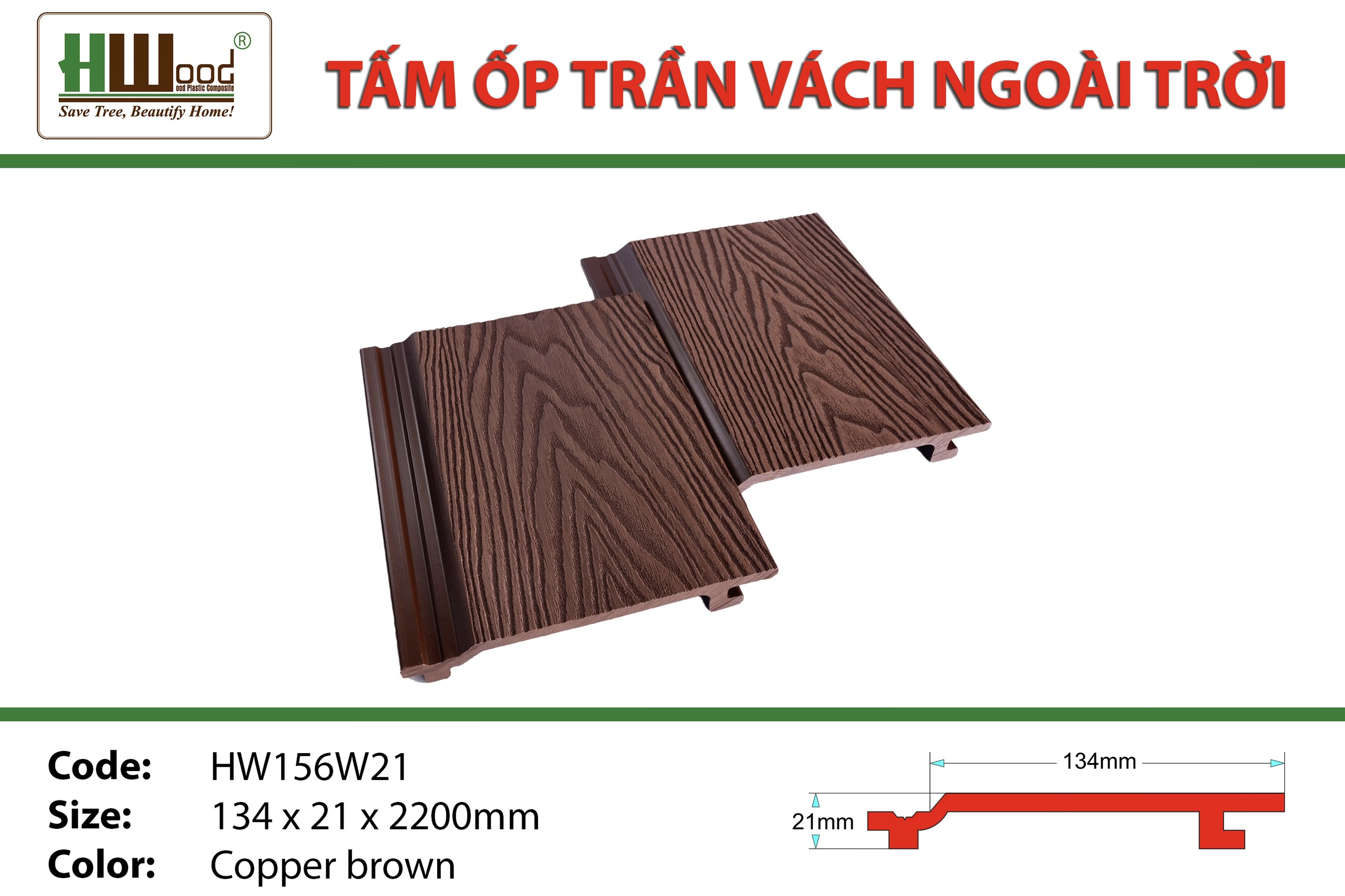 Tấm nhựa hwood thủ đầu một bình dương