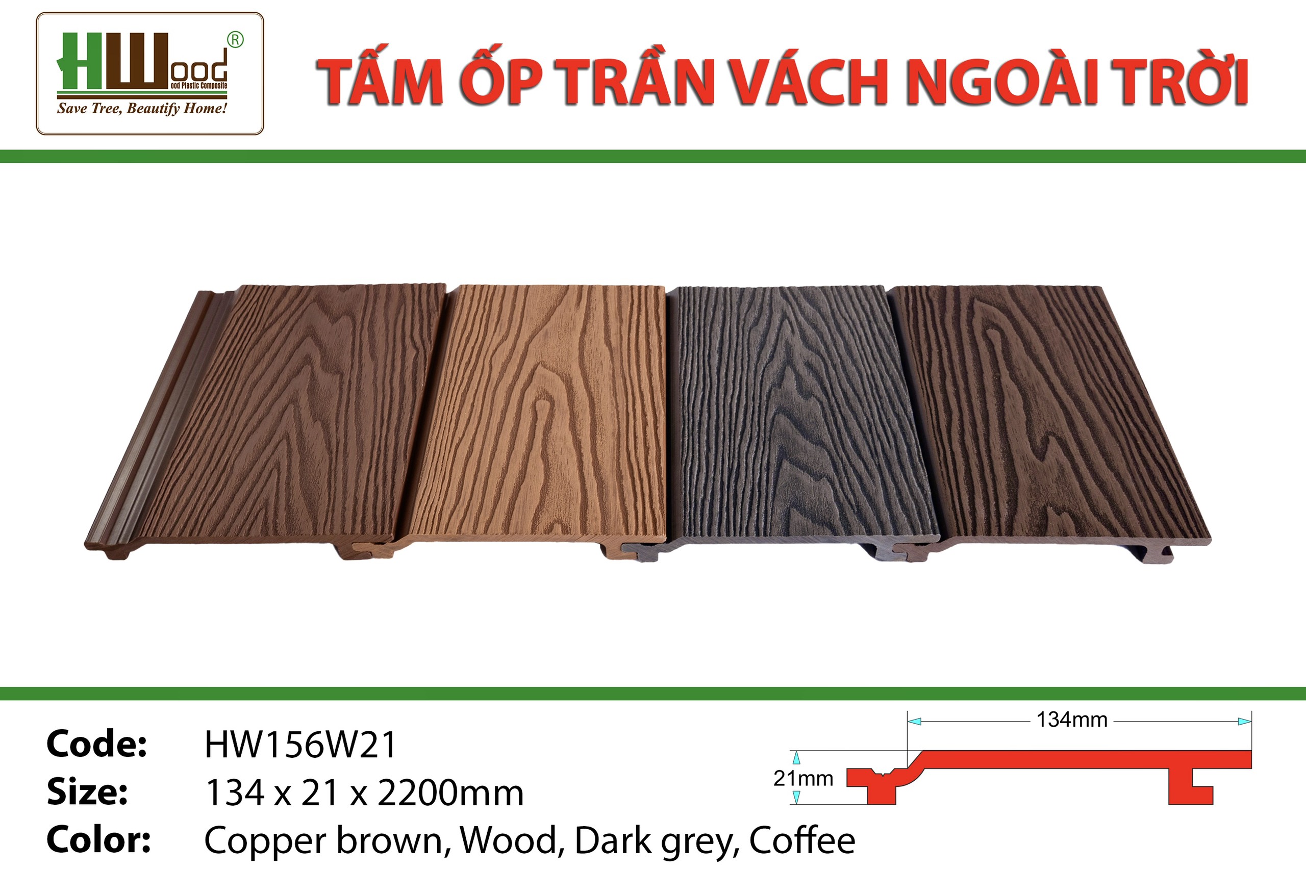 Tấm nhựa hwood thủ đầu một bình dương