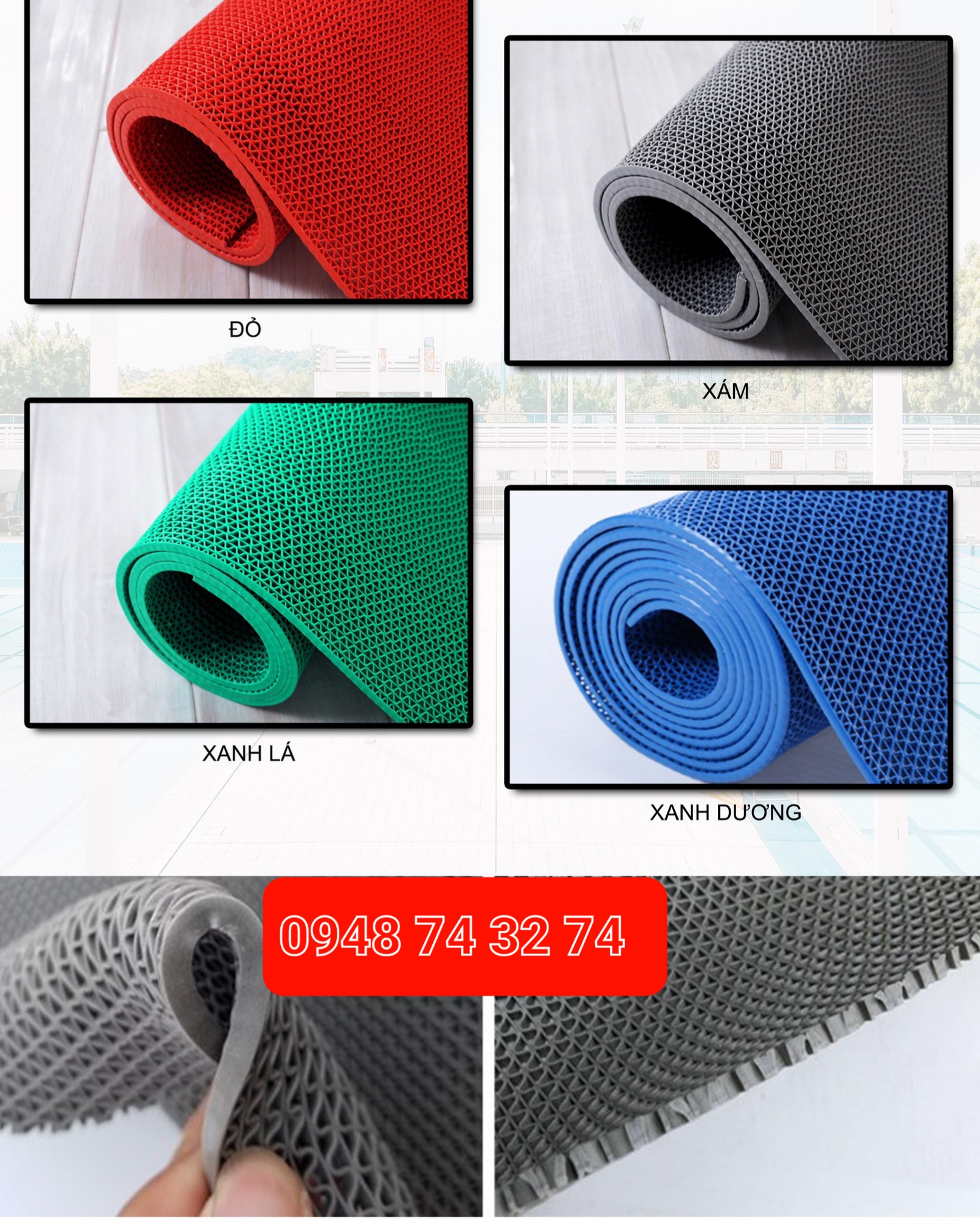 Kho thảm nhựa trải sàn, tảm nhựa lót sàn