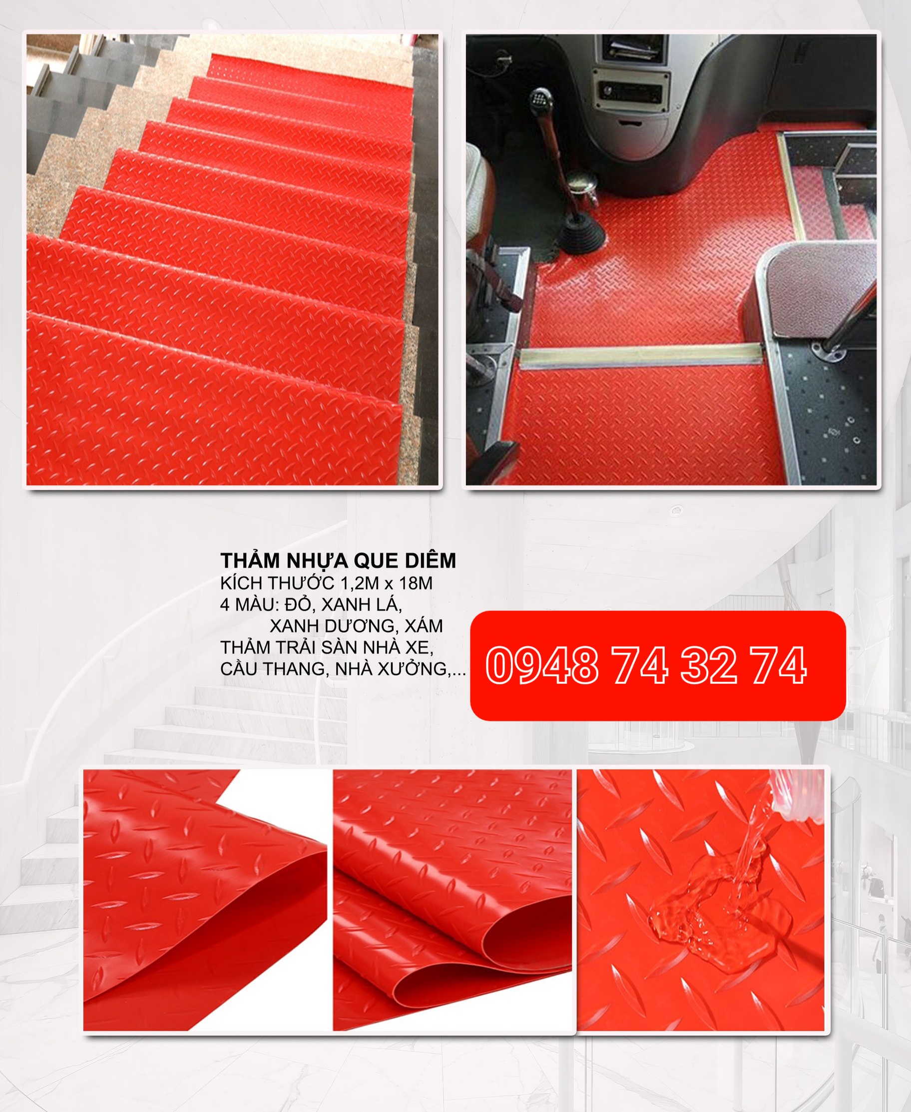 Kho thảm nhựa trải sàn, tảm nhựa lót sàn