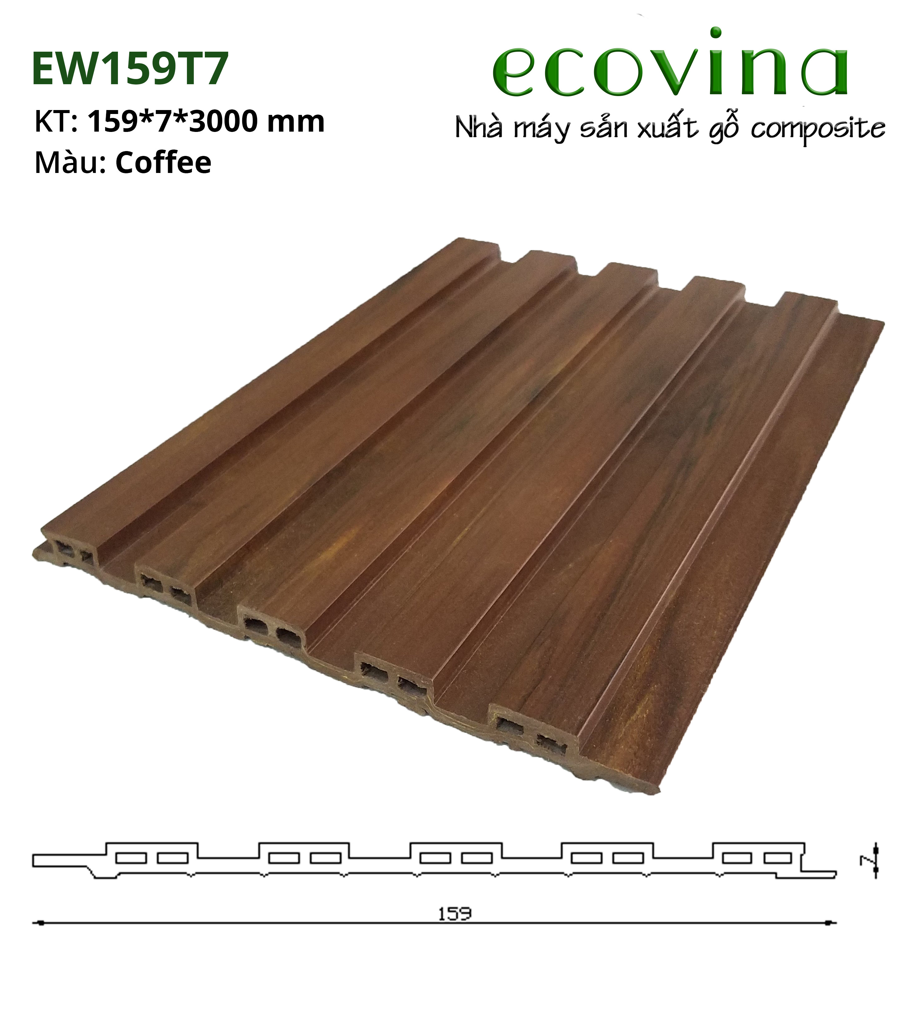 Báo giá thanh lam nhựa giả gỗ khu vực Bình Dương ecovina