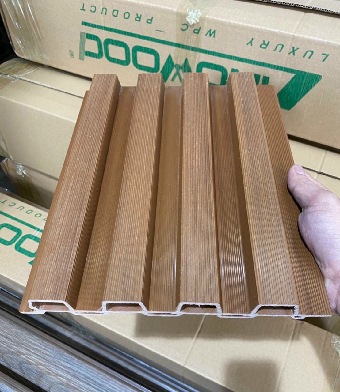 Gỗ nhựa ốp tường ốp trần ban công ngoài trời Linowood