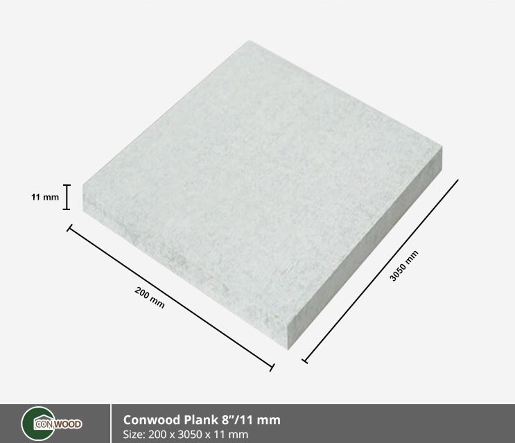 Cemboard vân gỗ ốp tường trần ngoài trời