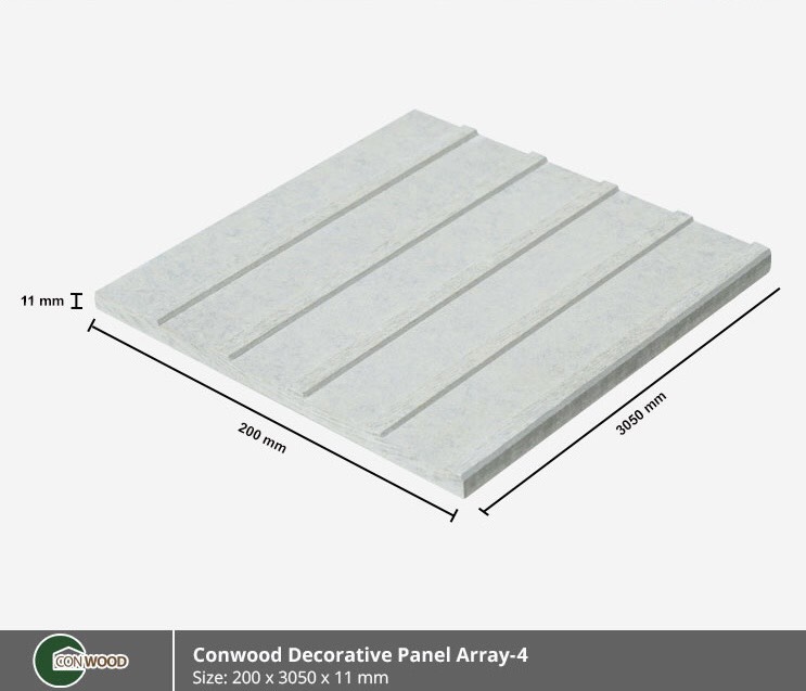Cemboard vân gỗ ốp tường trần ngoài trời